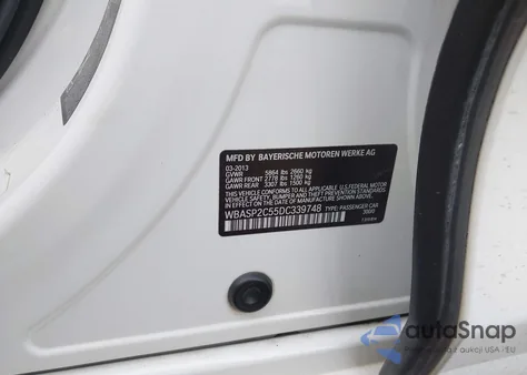 2013 BMW 535I Gran Turismo xDrive z USA, uszkodzony, nr VIN WBASP2C55DC339748